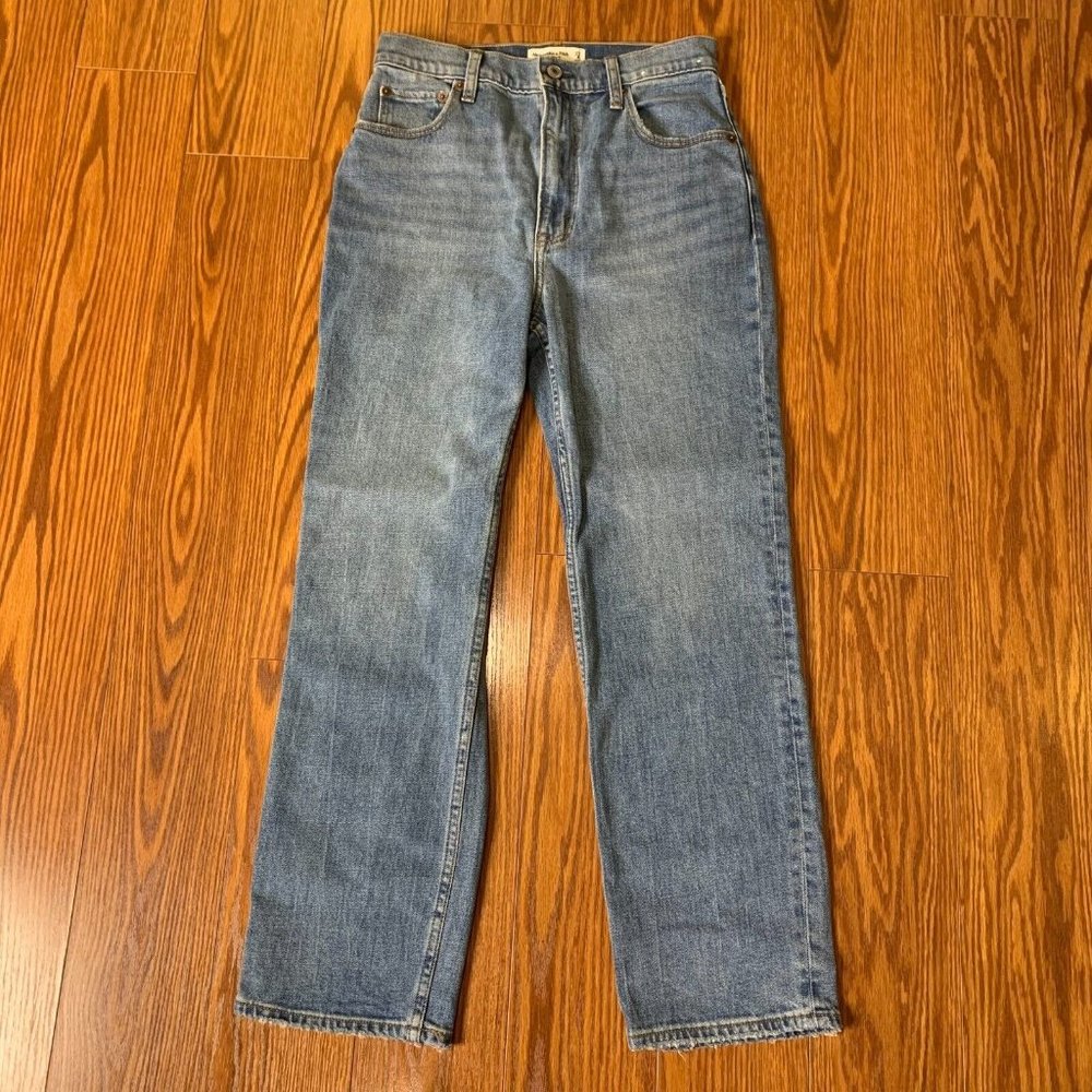 Abercrombie Fitch Womens 4/27 Ankle Straight Ultra High Rise Jeans